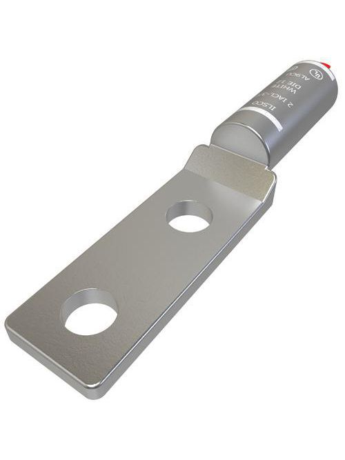 ILSCO 2IACL-3/0 1/2 Inch Stud Electrotinned Aluminum Alloy 2-Hole Compression Cable Lug ILSCO 2IACL-3/0 1/2 Inch Stud Electrotinned Aluminum Alloy 2-Hole Compression Cable Lug