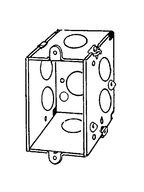 Product image for Appleton Group 333LE 3 x 2 Inch Square Corner Switch Box