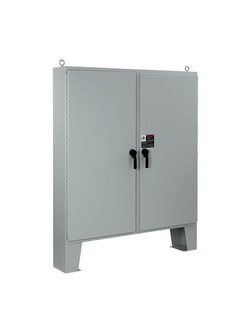 Hoffman A62H4818LP3PT 62.06 x 48.06 x 18.06 Inch 12 Gauge Steel NEMA 4 2-Door Floor Mount Enclosure Hoffman A62H4818LP3PT 62.06 x 48.06 x 18.06 Inch 12 Gauge Steel NEMA 4 2-Door Floor Mount Enclosure