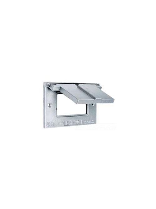 Product image for Hubbell CWP26H 1-Gang Zinc Die-Cast Weatherproof GFCI Surge and Style Line Device Wallplate