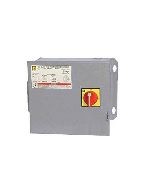 Square D 9070SK250G1D1 250 VA 240 x 480 VAC Primary 120 VAC Secondary NEMA 1 Control Transformer Disconnect