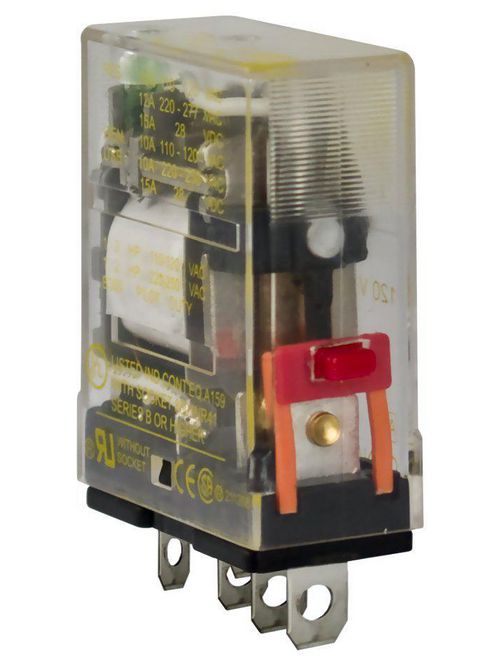 Product image for Square D 8501RSD42P14V51 12 VDC 10 Amp DPDT 2CO Socket Mount DC Operated Miniature Plug-In Relay