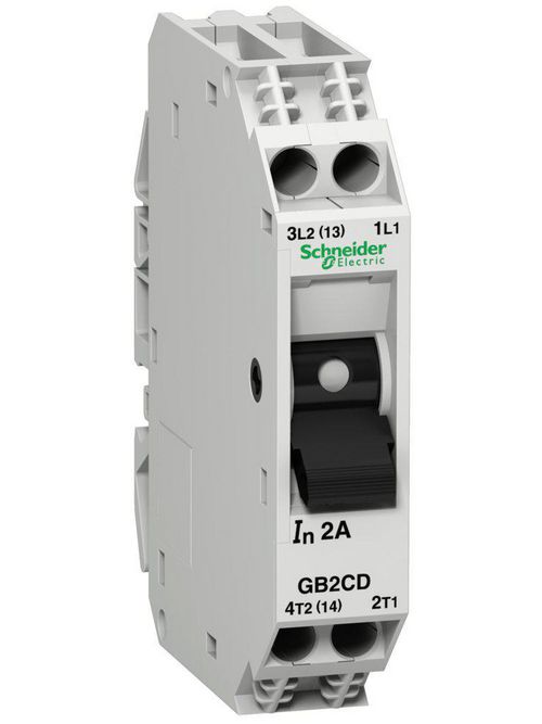 Product image for Square D GB2CD16 2-Pole 10 Amp 300 VAC Thermal Magnetic Circuit Protector