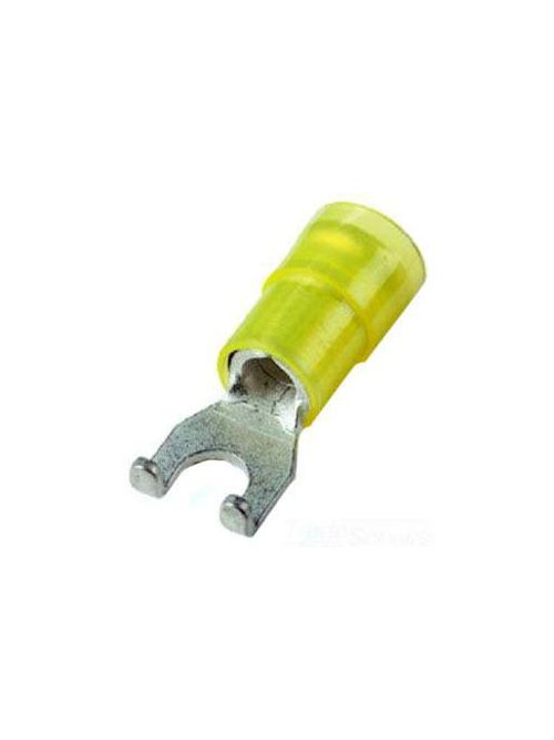 Product image for Thomas & Betts KN10-10FF-D #10 12-10 AWG Nylon Flanged Fork Terminal