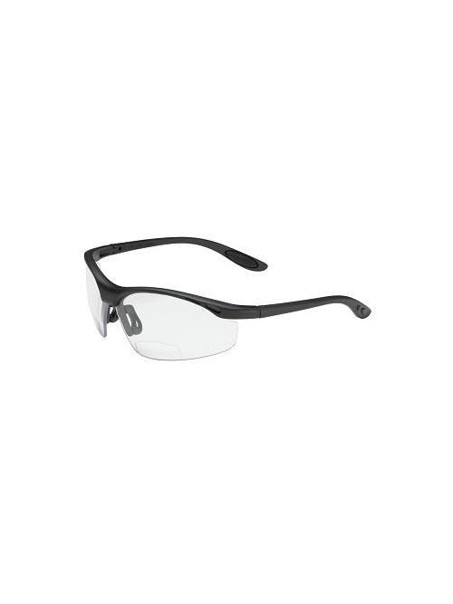 Product image for PIP 250-25-0010 Black Frame Clear Lens Anti-Scratch Coated Universal Safety Glasses
