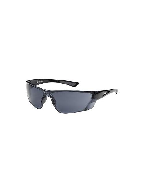 Product image for PIP 250-32-0021 Gloss Black Frame Gray Lens Anti-Scratch/Anti-Fog Coated Universal Safety Glasses