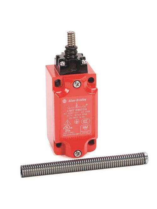 Allen-Bradley 440P-MTAS11E 1NC 1NO Snap Acting Telescopic Arm 1/2 Inch Conduit Safety Limit Switch Allen-Bradley 440P-MTAS11E 1NC 1NO Snap Acting Telescopic Arm 1/2 Inch Conduit Safety Limit Switch