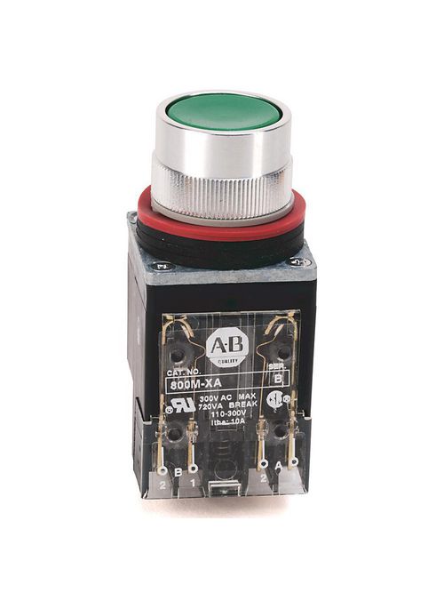 Allen-Bradley 800MR-A1A Flush 22.5 mm NEMA Push Button Round Allen-Bradley 800MR-A1A Flush 22.5 mm NEMA Push Button Round