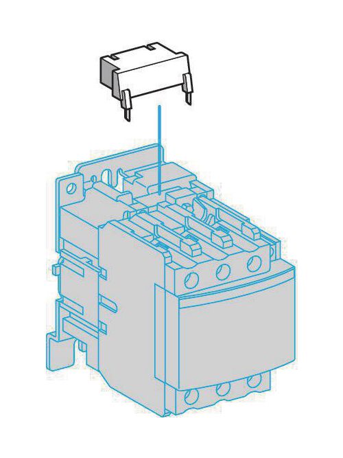 Product image for Square D LA4DE3E 24 to 48 VDC Varistor Type Coil Suppressor Module