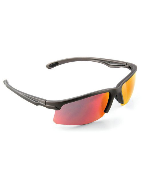 Product image for 3M SS1329AS-G Gray Frame Red Mirror Anti-Scratch Lens 10/Case Safety Sunwear