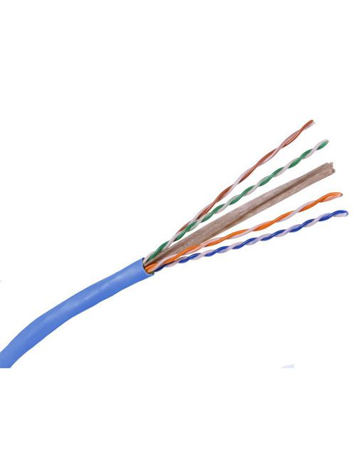 Product image for Hubbell Wiring Devices C6RRB Category 6 4-Pair Blue Riser Unshielded Twisted Pair Cable