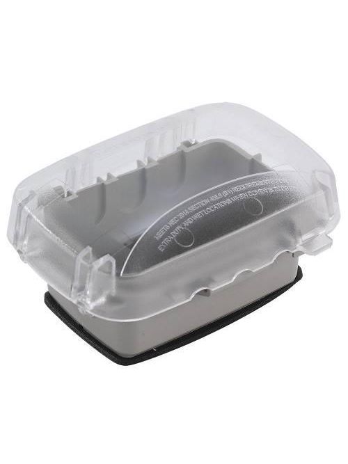 Intermatic WP5100C 1-Gang Horizontal/Vertical Hinge 2-3/4 Inch Extra Duty Receptacle Cover with Guard Insert Intermatic WP5100C 1-Gang Horizontal/Vertical Hinge 2-3/4 Inch Extra Duty Receptacle Cover with Guard Insert