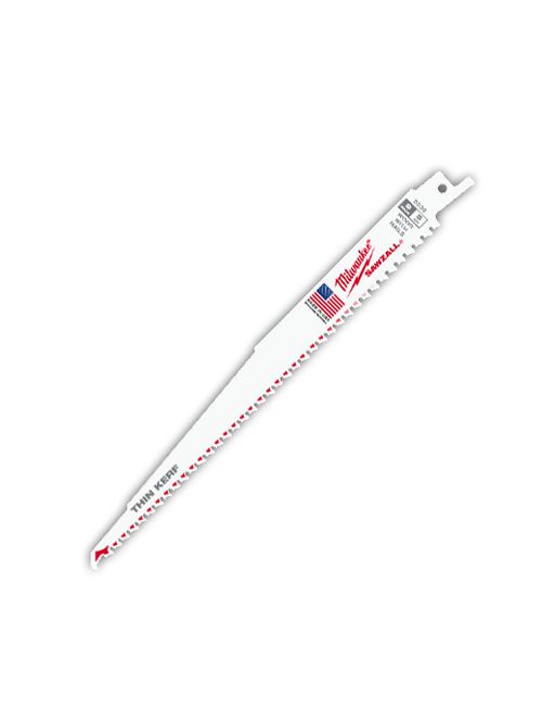 Milwaukee 48-01-6035 6" x 3/4" x .050" x 5TPI SAWZALL™ Blade, Nail-Embedded Wood (50/Pack) Milwaukee 48-01-6035 6" x 3/4" x .050" x 5TPI SAWZALL™ Blade, Nail-Embedded Wood (50/Pack)