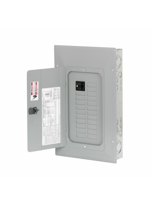 Product image for Eaton Electrical BR2020BC100 120/240 VAC 100 Amp 1-Phase 3-Wire 1 Inch Main Breaker Load Center