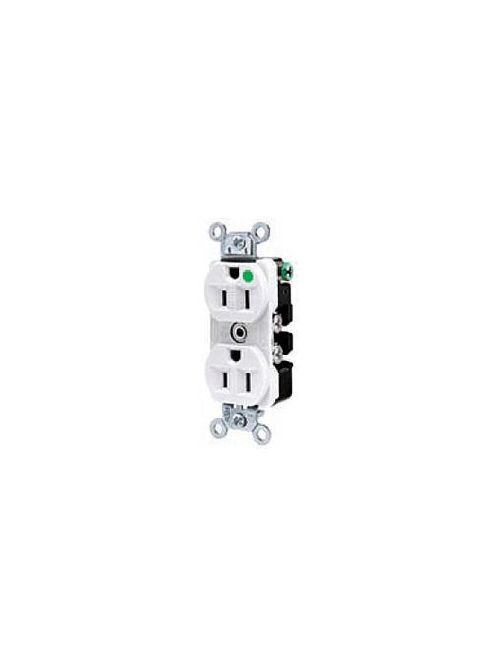 Hubbell Wiring Devices 8300I 20 Amp 125 Volt 2-Pole 3-Wire NEMA 5-20R Ivory Straight Blade Duplex Receptacle Hubbell Wiring Devices 8300I 20 Amp 125 Volt 2-Pole 3-Wire NEMA 5-20R Ivory Straight Blade Duplex Receptacle