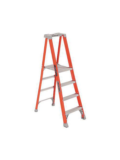 Product image for Louisville Ladder FXP1705 5ft Fiberglass Platform Ladder, Type IA, 300lb Load Capacity