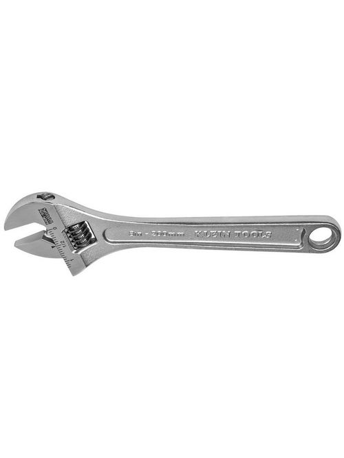 Product image for Klein Tools 506-12 12-1/4 Inch 1-5/16 Inch Capacity Plain Dovetail Handle Alloy Steel Adjustable Wrench