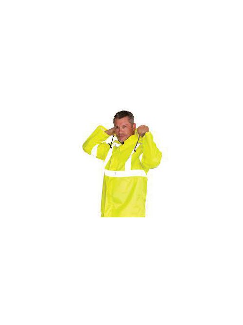 Product image for PIP 353-1000LY-4X/5X Yellow/Lime Class 3 2-Piece Value Rainsuit