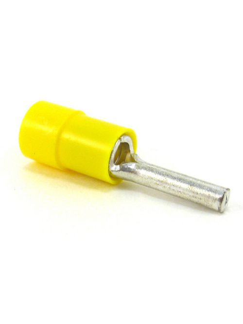 Catamount TV10-14PT-XV 0.266 Inch 12 to 10 AWG Straight Pin Vinyl Insulated Funnel Entry Crimp Terminal Catamount TV10-14PT-XV 0.266 Inch 12 to 10 AWG Straight Pin Vinyl Insulated Funnel Entry Crimp Terminal