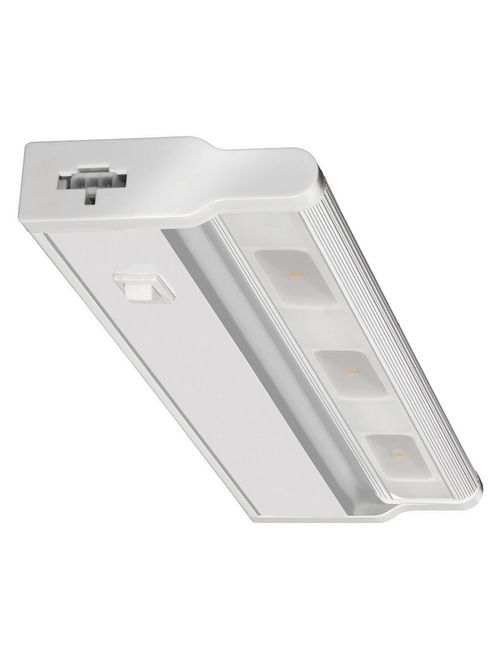 Product image for Lithonia Lighting UCLD 12 WH M4 7.3 W 120 Volt 57 Lumen White Aluminum Low Profile LED Undercabinet Light Fixture
