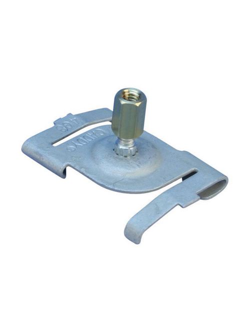 Product image for Caddy 4G8WB Twist Clip for Track Lighting, Caddy Armour, 15/16" T-Grid, #8Screw, 5/8" Screw, Brass Barrel Nut