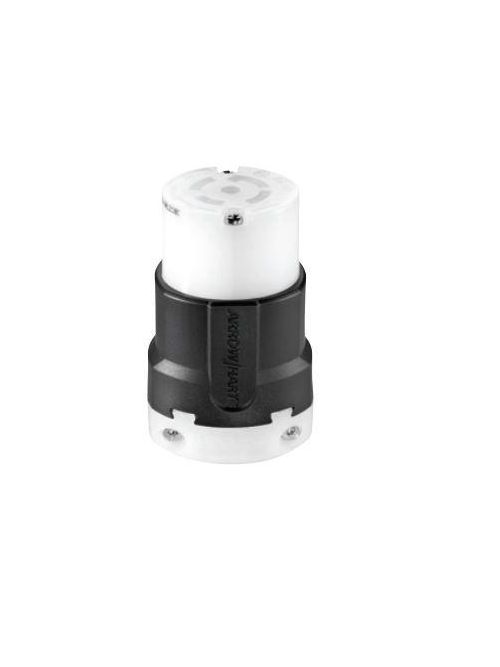 Product image for Arrow Hart Wiring AHL2130C 30 Amp 120/208 VAC 3-Phase 4-Pole 5-Wire NEMA L21-30R Black/White Locking Connector