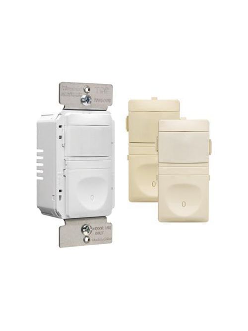 Product image for Pass & Seymour RW600-UTC 600W Occupancy Sensor Wall Mount 2-Wire, Tri-Color
