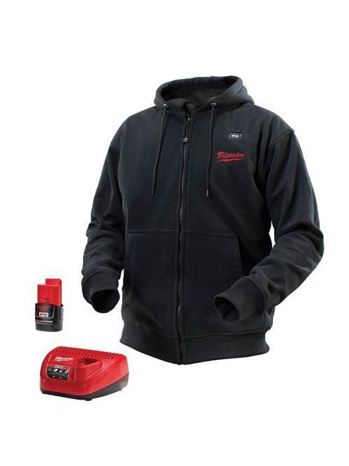 Product image for Milwaukee 2381-3X M12™ Cordless Black Triple Extra Large Heated Hoodie Kit