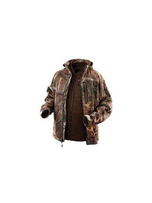 Product image for Milwaukee 2387-XL Extra Large Camouflage Polyester Shell and Cotton Blend Vest Insulated Heated Jacket