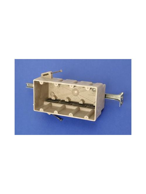 Allied Moulded Products 4304-NBK 3-9/16 x 7-1/2 x 3-3/4 Inch 75 In 4-Gang Angled Mid-Nail Switch/Receptacle Outlet Box Allied Moulded Products 4304-NBK 3-9/16 x 7-1/2 x 3-3/4 Inch 75 In 4-Gang Angled Mid-Nail Switch/Receptacle Outlet Box