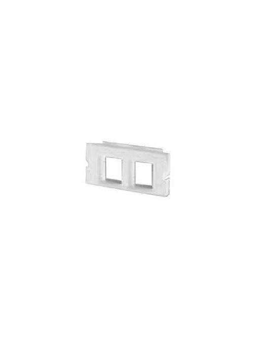 Product image for Ortronics OR-KSS2210 2-Port 1-Unit Fog White Thermoplastic Data Communication Furniture Bezel