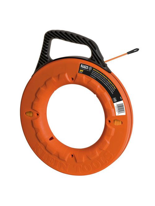 Klein 56058 3/16 Inch x 100 Foot Non-Conductive Multi-Groove Fiberglass Fish Tape Klein 56058 3/16 Inch x 100 Foot Non-Conductive Multi-Groove Fiberglass Fish Tape