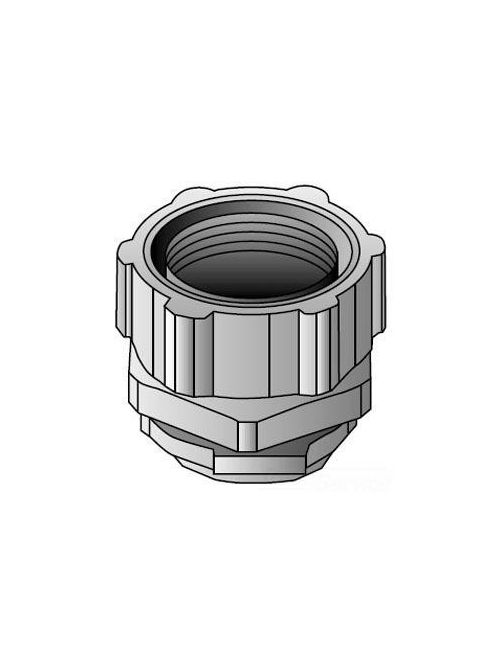 Product image for O-Z/Gedney 4Q-350T 3-1/2" Straight Liquidtight Connector, Insulated Throat, Malleable Iron Body, Steel Ferrule
