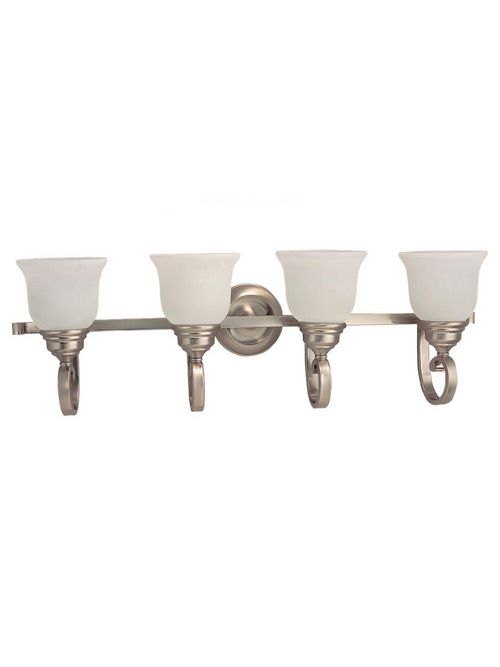 Product image for Sea Gull Lighting 49061BLE-962 4-Lamp 13 W 120 Volt Brushed Nickel GU24 Fluorescent Wall/Bath Mount Light Fixture