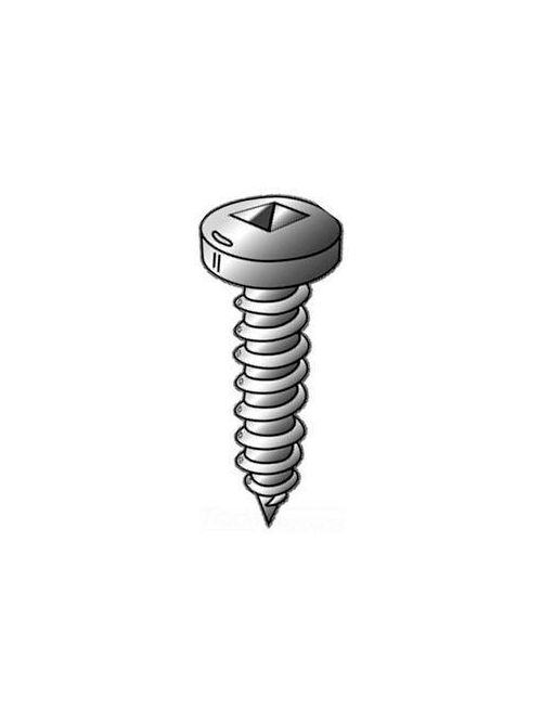 Product image for Cully 10812 8 x 3/4" Sheet Metal Screws, Pan Head, Square Drive, Zinc