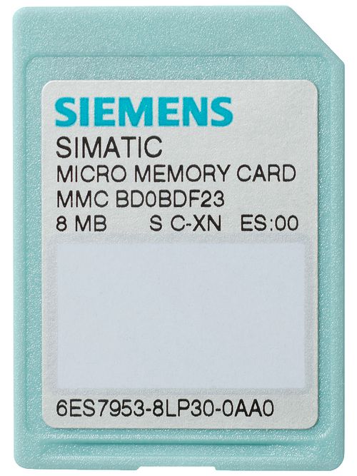 Siemens Industry 6ES79538LL310AA0 2 MB Flash EPROM Micro Memory Card Siemens Industry 6ES79538LL310AA0 2 MB Flash EPROM Micro Memory Card