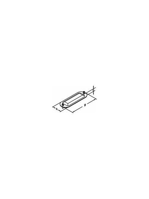 Thomas & Betts K75M 3/4 Inch Zinc Plated Malleable Iron Conduit Body Cover Thomas & Betts K75M 3/4 Inch Zinc Plated Malleable Iron Conduit Body Cover