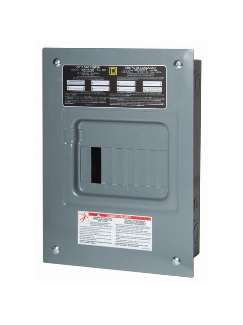 Square D QO6L100RB 120/240 VAC 100 Amp 1-Phase 3-Wire 6-Circuit Main Lug Load Center Square D QO6L100RB 120/240 VAC 100 Amp 1-Phase 3-Wire 6-Circuit Main Lug Load Center
