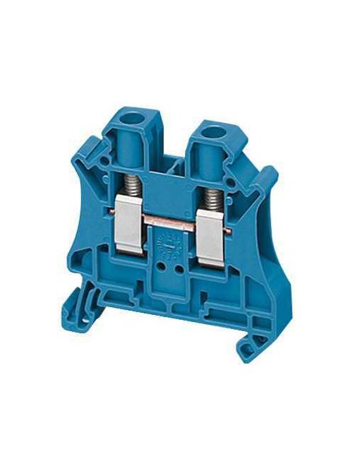 Product image for Square D NSYTRV62BL 6 mm 2-Point Blue 24 to 8 AWG Solid/Stranded Copper Screw Terminal Block
