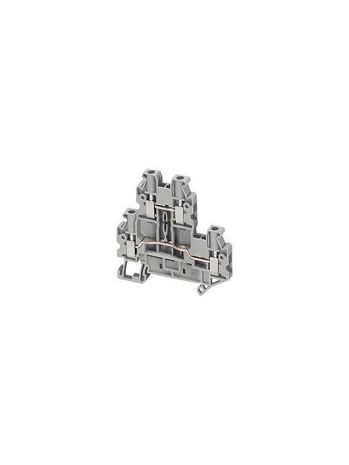 Product image for Square D NSYTRV44D 4 mm 4-Point Gray 26 to 10 AWG Solid/Stranded Copper Screw Terminal Block