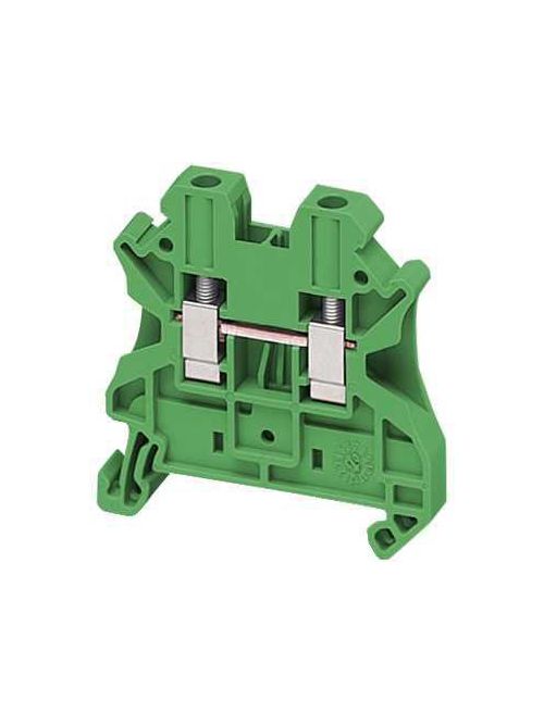 Product image for Square D NSYTRV42GN 4 mm 2-Point Green 26 to 10 AWG Solid/Stranded Copper Screw Terminal Block
