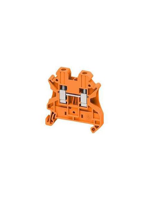 Product image for Square D NSYTRV42AR 4 mm 2-Point Orange 26 to 10 AWG Solid/Stranded Copper Screw Terminal Block