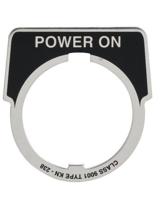 Square D 9001KN238 Type K 30 mm Push Button Legend Plate Product image for Square D 9001KN238 Type K 30 mm Push Button Legend Plate