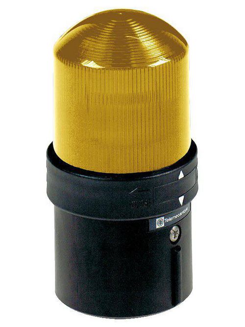 Product image for Square D XVBL4M8 70 mm 230 VAC 15 mA 10 W Yellow Polycarbonate Flash LED Illuminated Beacon