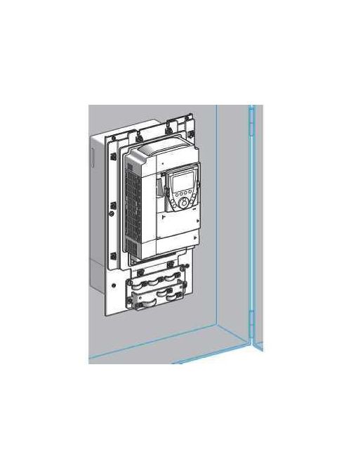 Product image for Square D VW3A9505 Flange Kit with Metal Frame/Seal/Mounting Hardware/Bracket to Mount Fan
