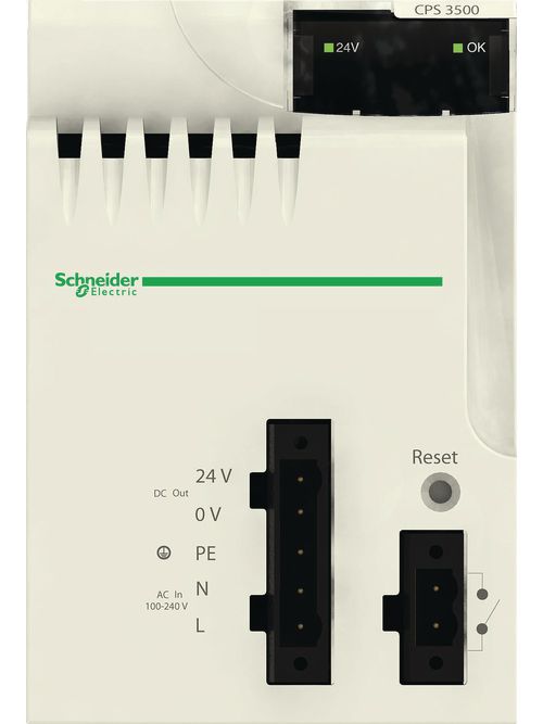 Product image for Square D BMXCPS3540T 100 to 150 Volt 1.3 Amp DC Power Supply