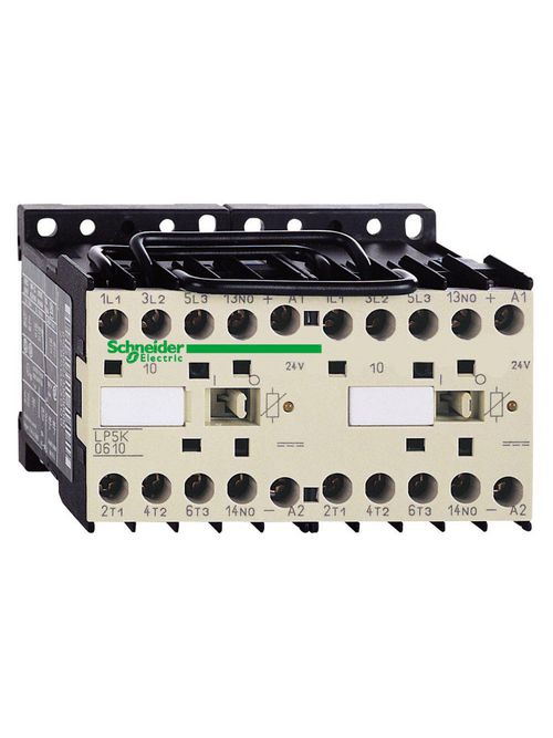 Product image for Square D LP5K0901BW3 575 VAC 9 Amp 3-Pole 1NC Screw Clamp Terminal Reversing IEC Contactor