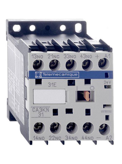 Product image for Square D CA3KN40GD 240 VDC 125 VDC 10 Amp 3 W 4-Pole 4NO IP2X IEC Control Relay