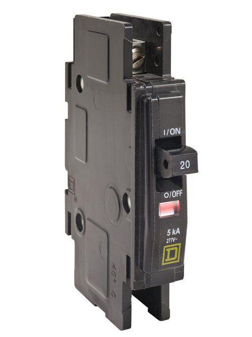 Product image for Square D QYU130 1-Pole 30 Amp 277 Volt Thermal Magnetic Miniature Circuit Breaker