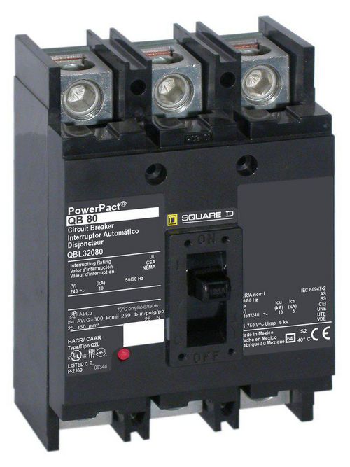 Product image for SQD QGL32250 MOLDED CASE CIRCUIT BR